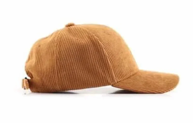 Corduroy Baseball Hat In Tan