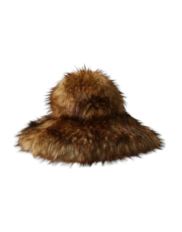 Dolce & Gabbana  Modacrylic Faux Fur Bucket Women's Hat