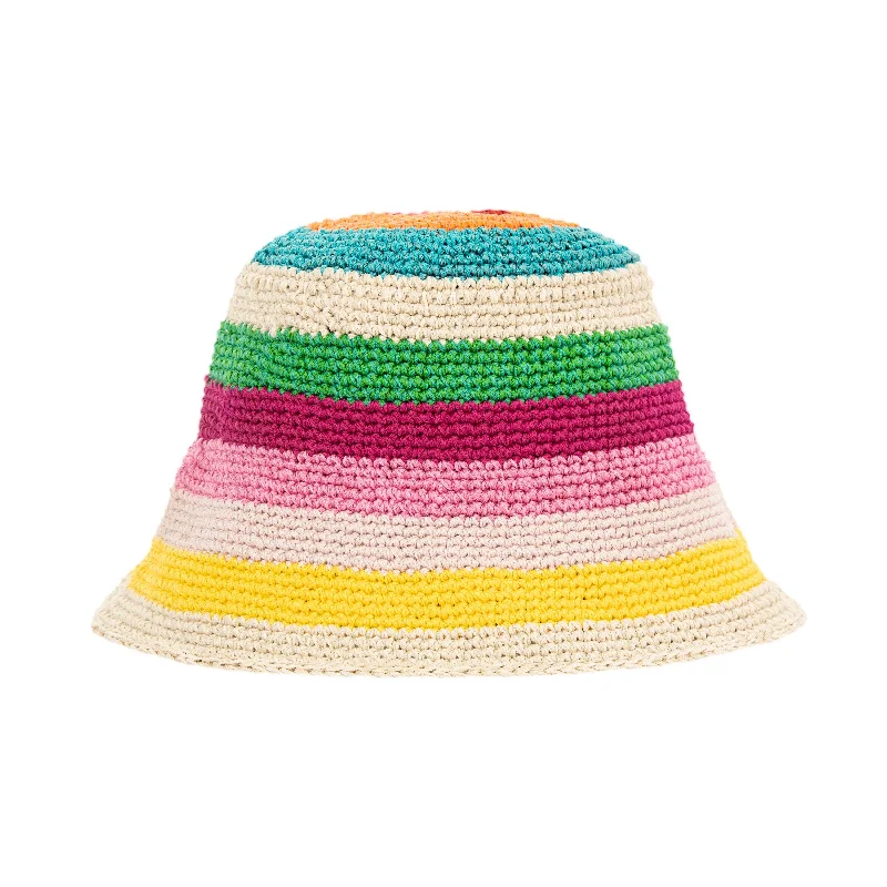 hand crochet - beach stripe