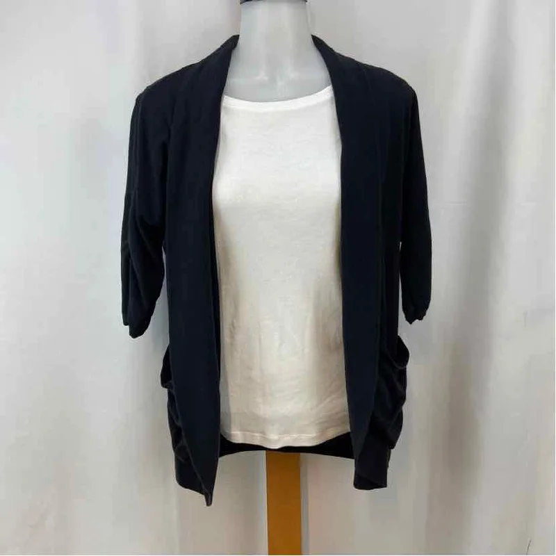 Lafayette 148 Women's Size M Black Solid Cardigan