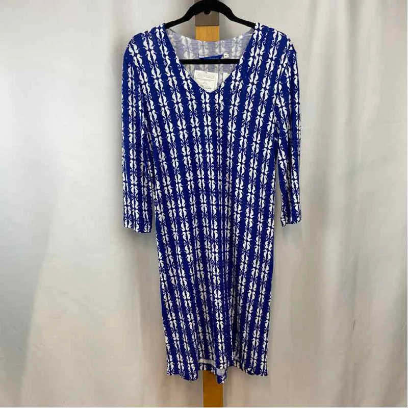 Three Islands Women's Size M Navy seahorse Tunic