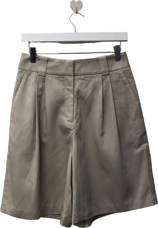 & Other Stories Beige Tailored Shorts UK 8