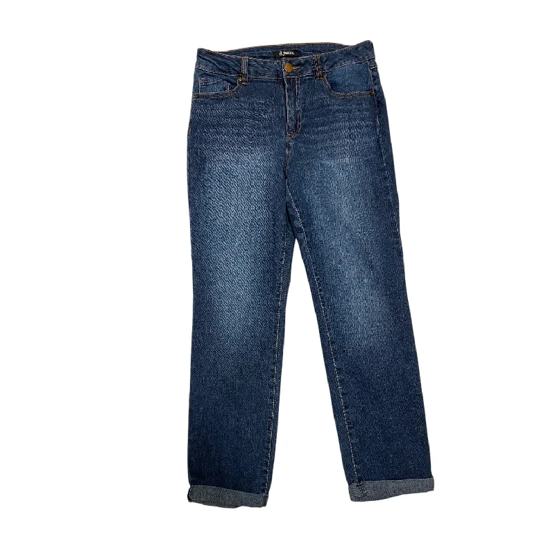 Jeans Straight By D Jeans In Blue Denim, Size: 8