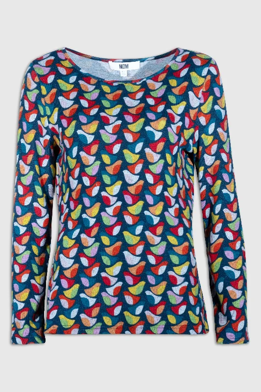 14202720 Bird Print Top - Multi