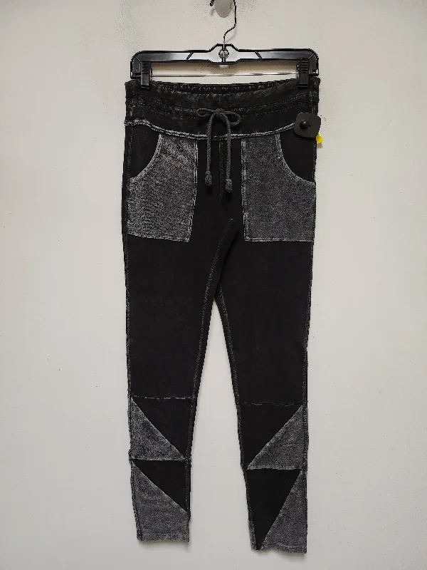 Athletic Pants By Free People In Black & Grey, Size: M