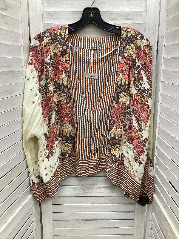 Top Long Sleeve By Free People In Multi-colored, Size: M