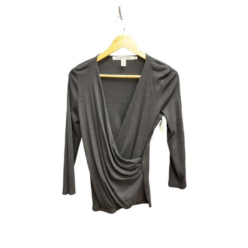 Top Long Sleeve By Michael Stars In Black, Size: M