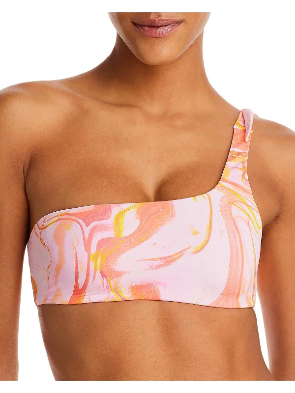 Womens Printed Nylon Bikini Swim top