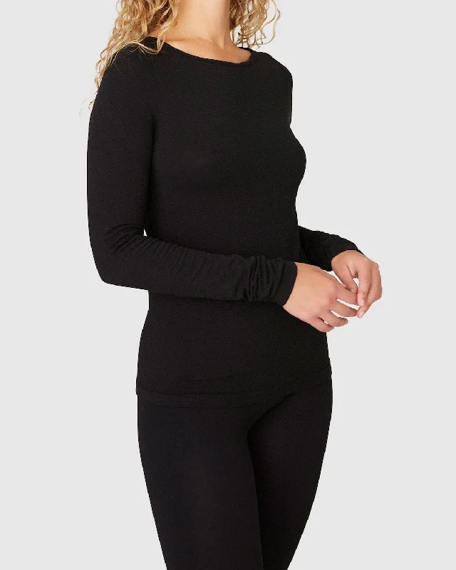 Hillevi Cashmere Top | Black