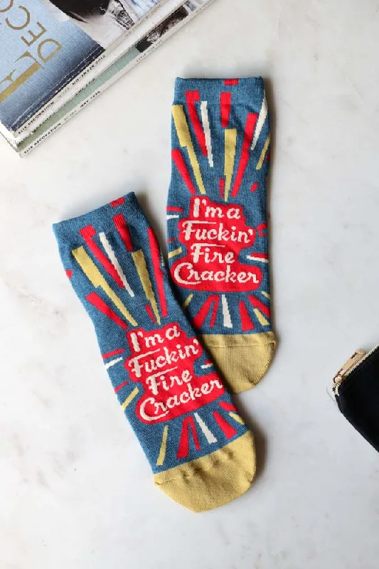 I'm A Fucking Firecracker Womens Ankle Socks