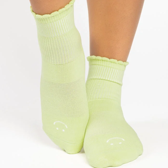 Happy Ankle Grip Socks - Limon