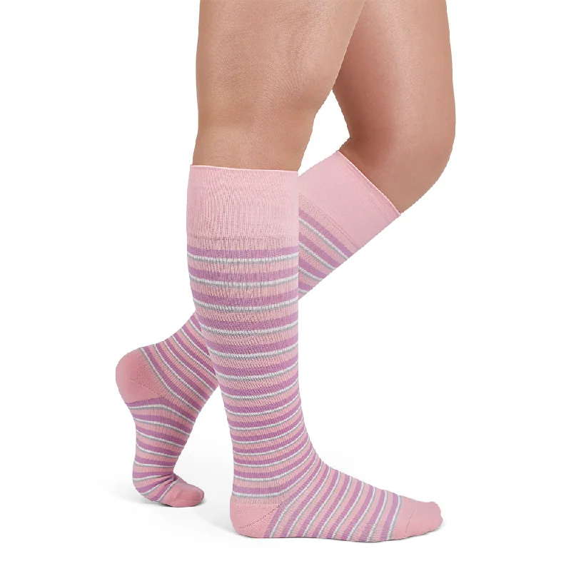 Rejuva Stripe Knee High Compression Socks