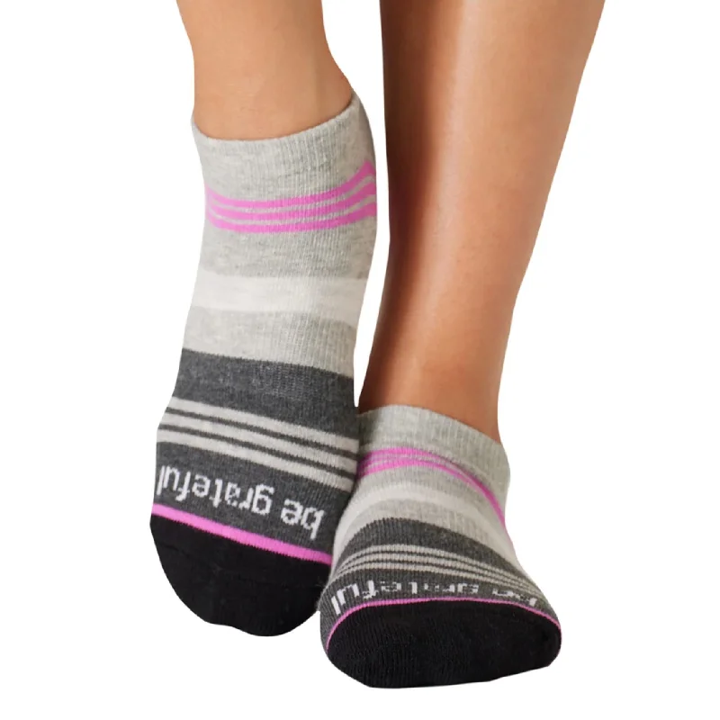 Be Grateful - Mia Ripple Grip Socks (Barre / Pilates)