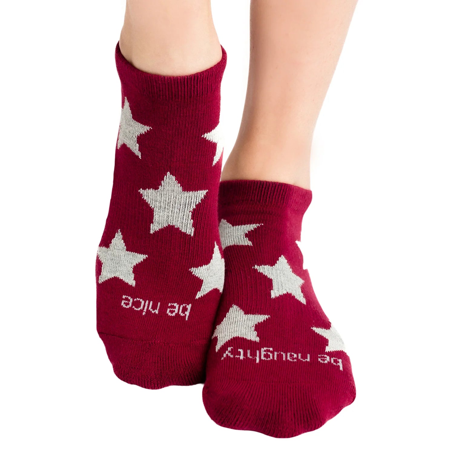 Be Naughty / Nice - Winterberry Grip Socks (Barre / Pilates)