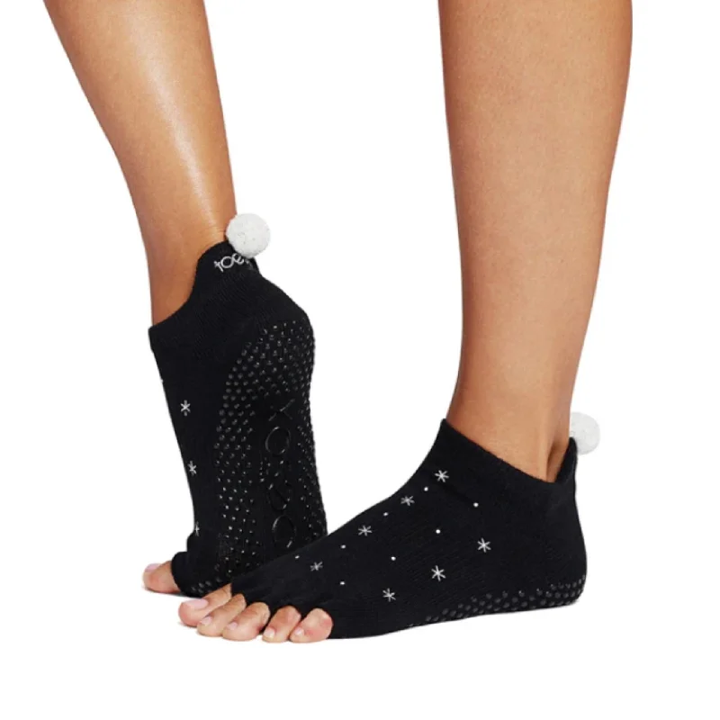 Low Rise Half Toe Grip Socks - Jingle (Barre / Pilates)